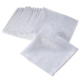 White Damask Dinner Napkins Set Of 12