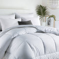 Porch Den La Puente White Cotton Down Alternative Year Round Duvet Comforter