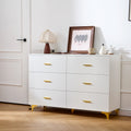 White Dresser Chest Of Drawers With 6 Drawers Tv Stand Hallway Cabinet Entryway Cabinet Storage Cabinet