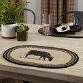 Sawyer Mill Cow Oval Jute Placemat Set Of 6