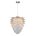 White Finish Ceiling Fixture In An Artichoke Shape