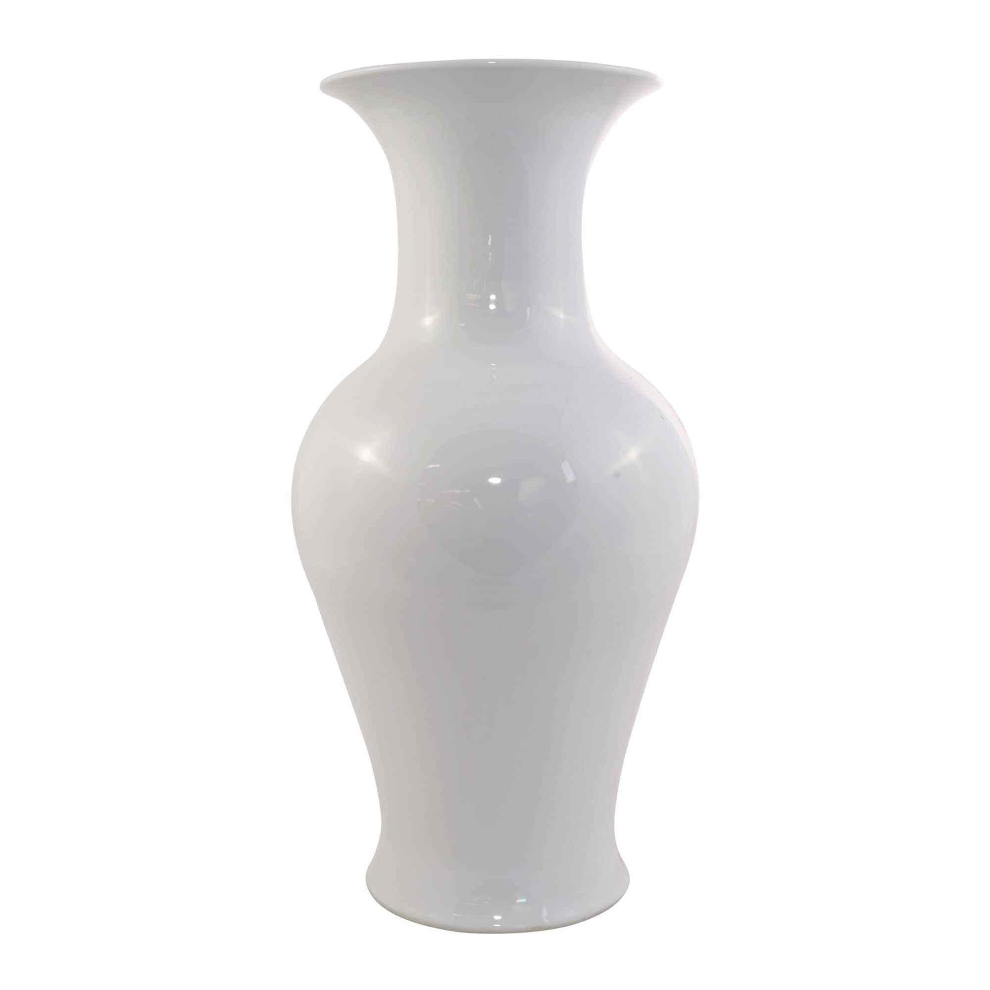 White Fishtail Vase 10X10X19