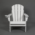White Folding Adirondack Chair Outdoor Chair With Cup Holder Arm Chair Reading Chair Accent Chair Side Chair