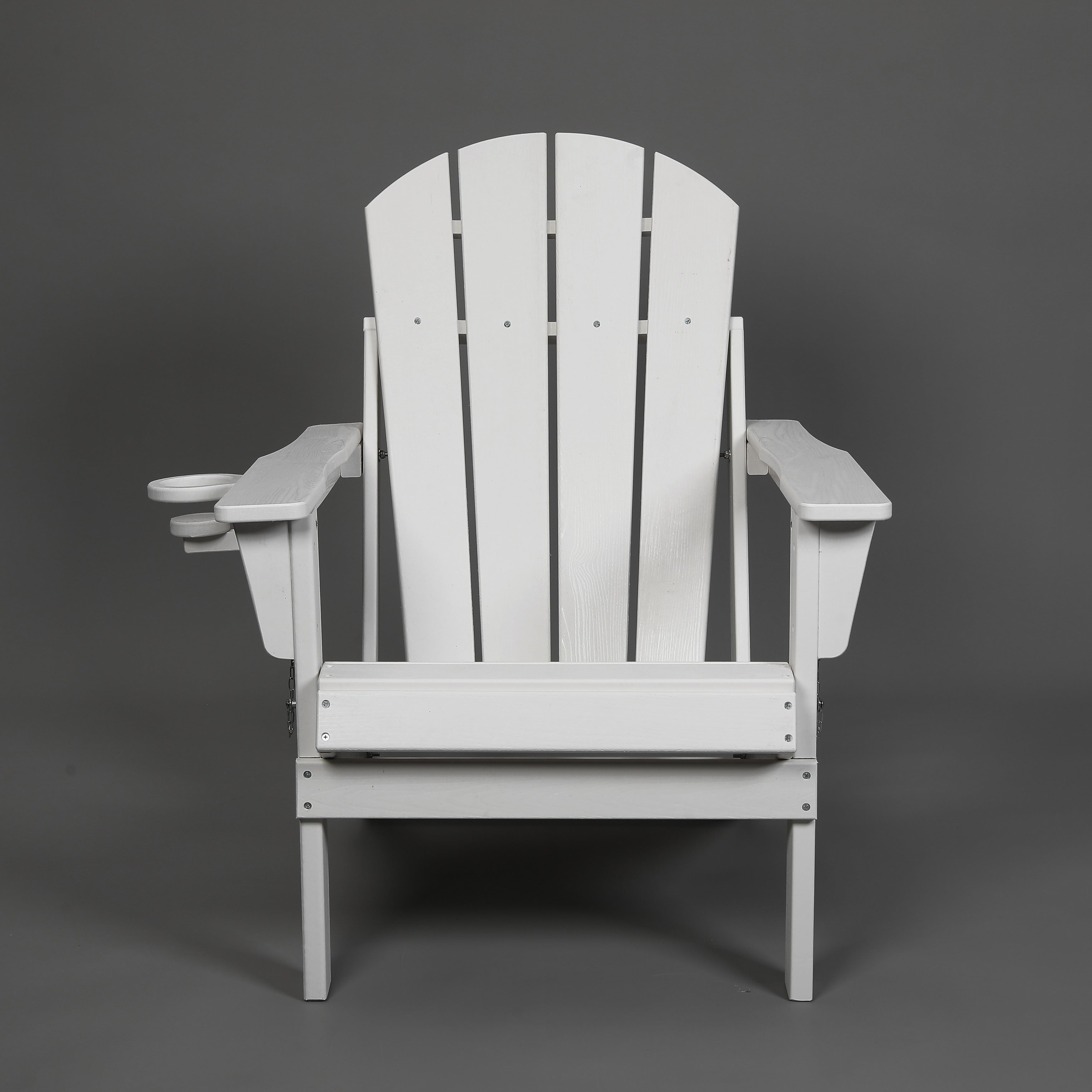 White Folding Adirondack Chair Outdoor Chair With Cup Holder Arm Chair Reading Chair Accent Chair Side Chair