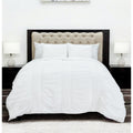 White Geometric Queen Quilt