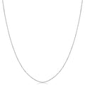White Gold Diamond Cut Cable Chain 16 24 Inches