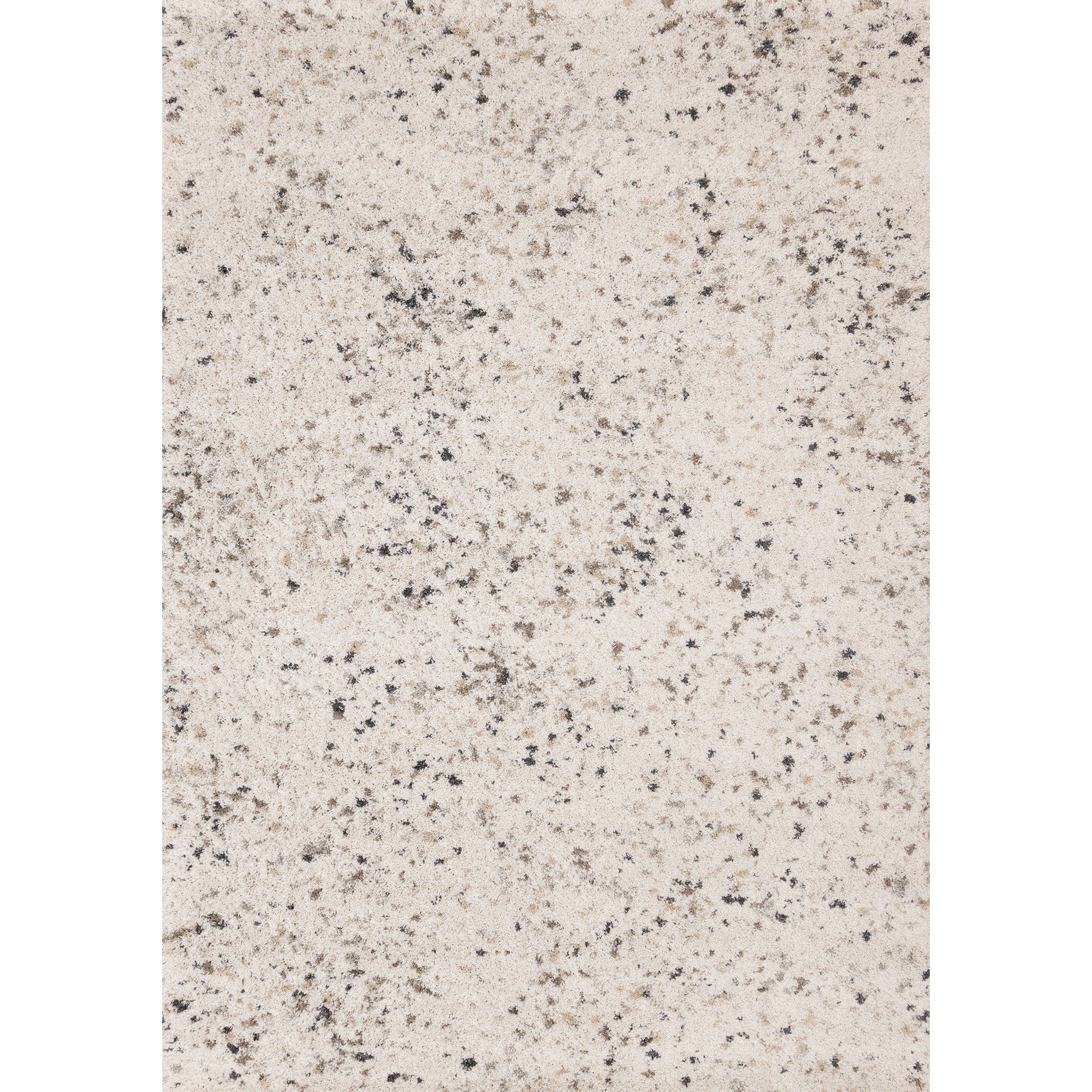 White Grey Black Speckled Soft Plush Rug