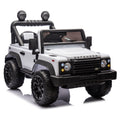 White Kids Ride On Car With Remote Control Off Road Toy Car Battery Powered Electric Vehicle With Led Lights