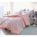 White Lace Duvet Cover Rose Quartz