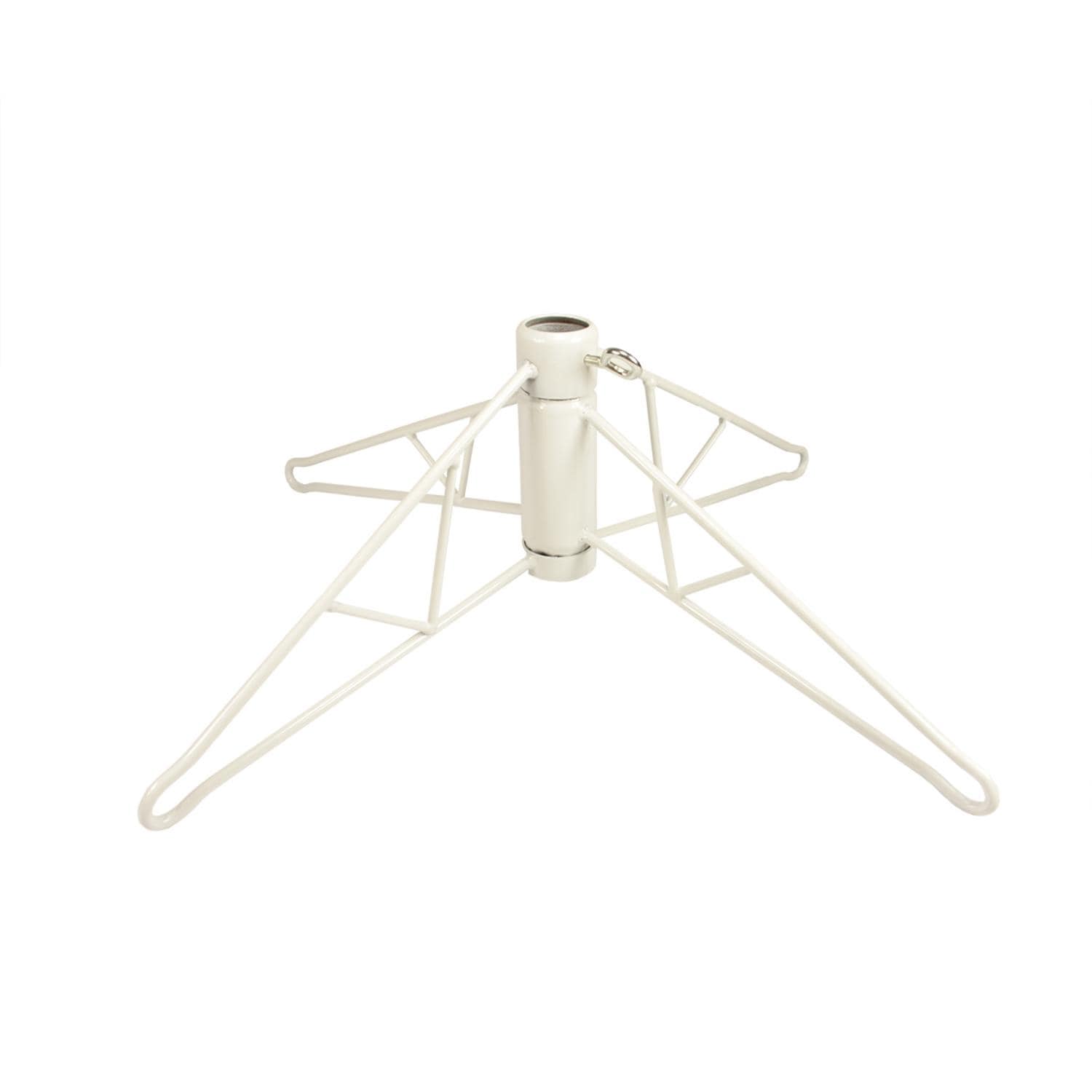 White Metal Christmas Tree Stand For 4 4.5 Artificial Trees