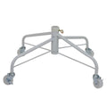 White Metal Rolling Christmas Tree Stand For 6.5 7.5 Artificial Trees N A