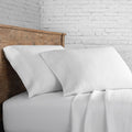 Hotel Picked White Crisp Percale Cotton Sheet And Pillowcase