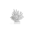 White Resin Coral Sculpture On Acrylic Base