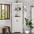 White Tall Corner Cabinet Storage Cabinet With Doors Side Cabinet Display Cabinet Base Cabinet Accent Cabinet