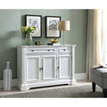 White Wood Console Table