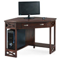 White Wood Corner Computer Writing Desk