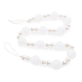 White And Pearl Glass Ball Garland 32