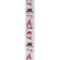 White And Red Winter Snowman Wired Craft Ribbon 2.5 X 16 Yards N A