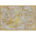 White And Yellow Marble Swirl I By Amini54 Framed Canvas Wall Art Print