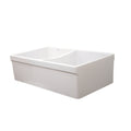Whitehaus Whqdb532 33 Double Basin Reversible Fireclay Farm House Sink From The Farmhaus Collection Apron Front