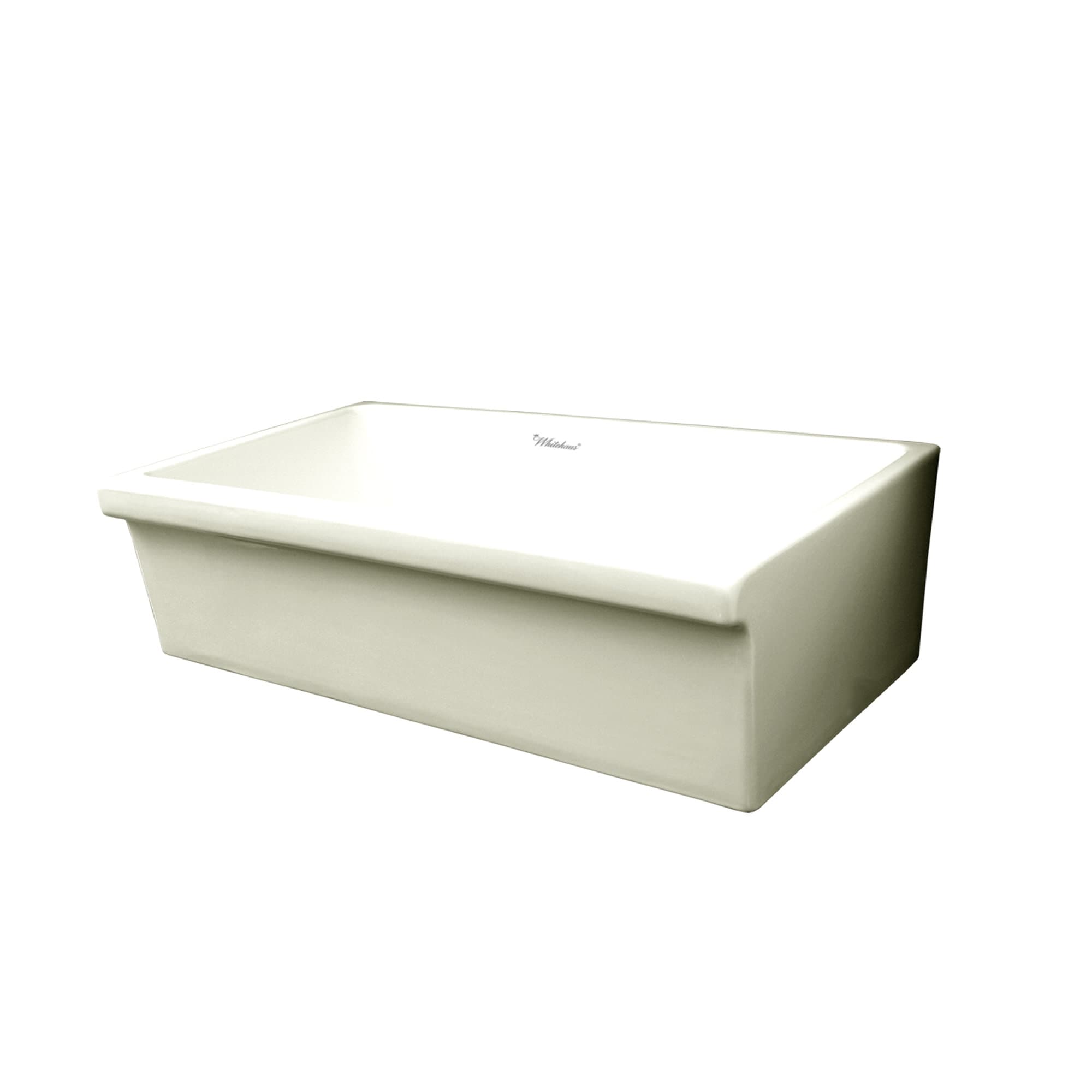 Whitehaus Whq536 36 Large Quatro Alcove Reversible Fireclay Farm House Sink From The Farmhaus Collection Apron Front