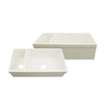 Whitehaus Whqdb542 36 Quatro Alcove Double Basin Reversible Fireclay Farm House Sink From The Farmhaus Collection Apron