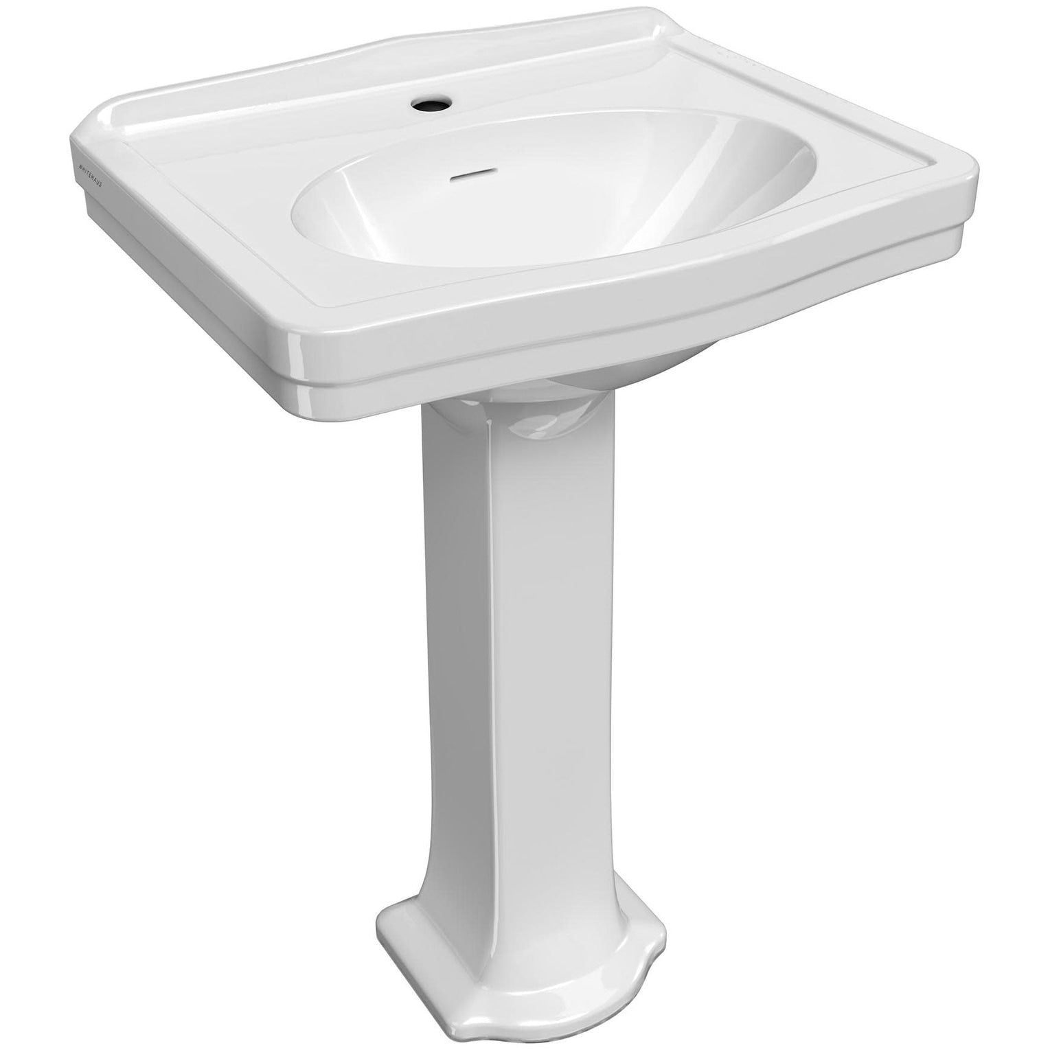 Whitehaus B Lo914 Lo915 1H 22 7 8 Oval Vitreous China Pedestal