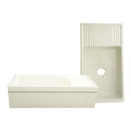 Whitehaus Collection Fireclay Quatro Alcove Sink
