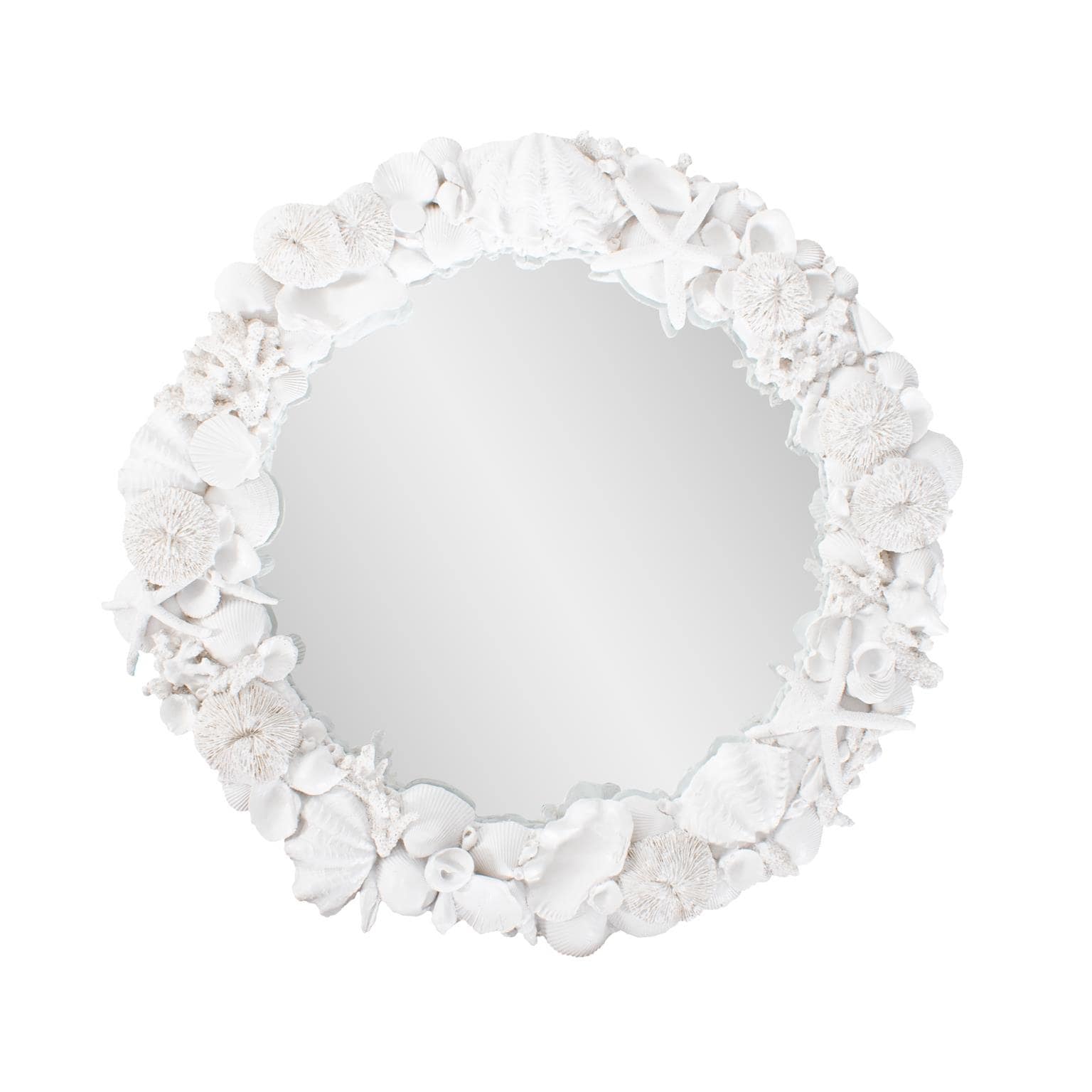 Whitewater Shell Mirror 24H X 24W X 2.3 4D