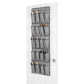 Whitmor 6283 10 Ctf 19 W X 54 H Gray Over The Door Shoe Bag
