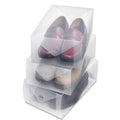 Whitmor 6362 2692 3 3 Ct Clear Plastic Mens Boot Boxes