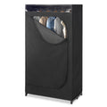 Whitmor Black Portable Clothes Closet With See Through Window