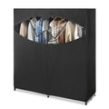 Whitmor Extra Wide Portable Wardrobe Clothes Closet Organizer With Hanging Rack