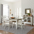 Whitney Antique Linen 5 Piece Rectangular Table Set