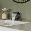 Widespread Bathroom Faucet 3 Hole 2 Handle Bathroom Sink Faucet With Drain Assembly