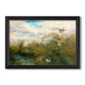 Wild Ducks 1890 Bruno Liljefors Custom Framed Canvas