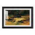 Wildbach Mid 19Th Century Friedrich Gauermann Custom Framed Print