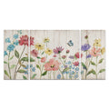 Wildflower Flutter On Wood A Premium Multi Piece Art Available In 3 Sizes