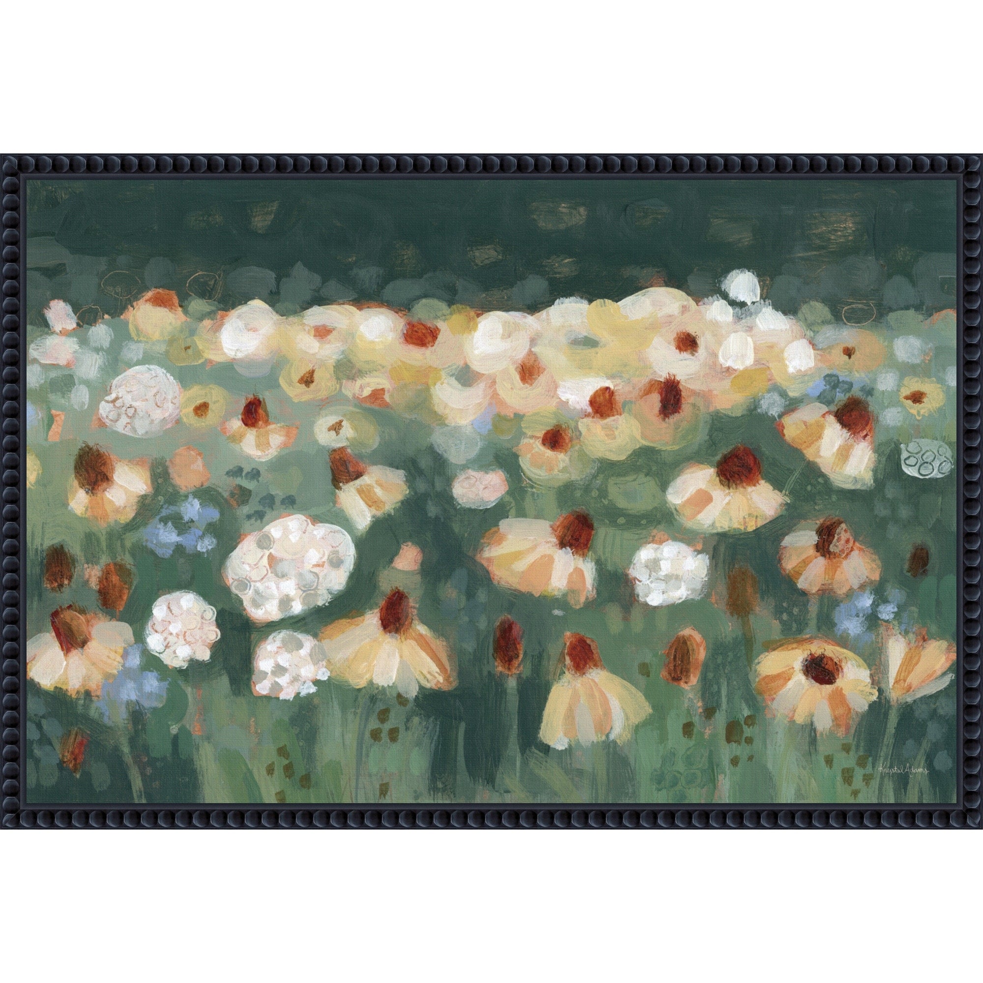Wildflowers I By Krystal Adams Framed Canvas Wall Art Print