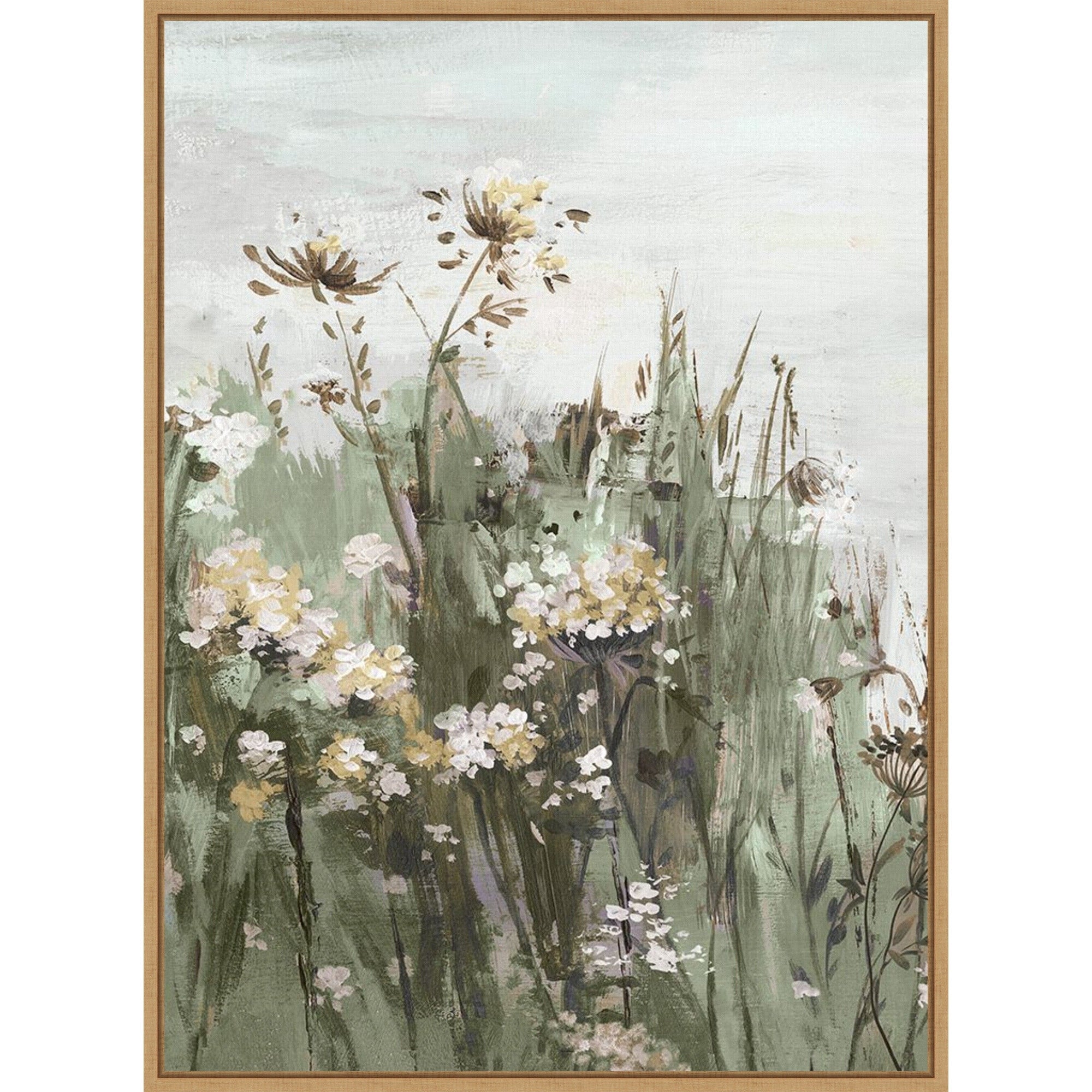 Wildflowers In A Gentle Breeze No. 2 By Pi Studio Framed Canvas Wall Art Print