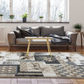 Wild Life Collection Beige Dark Grey Area Rug