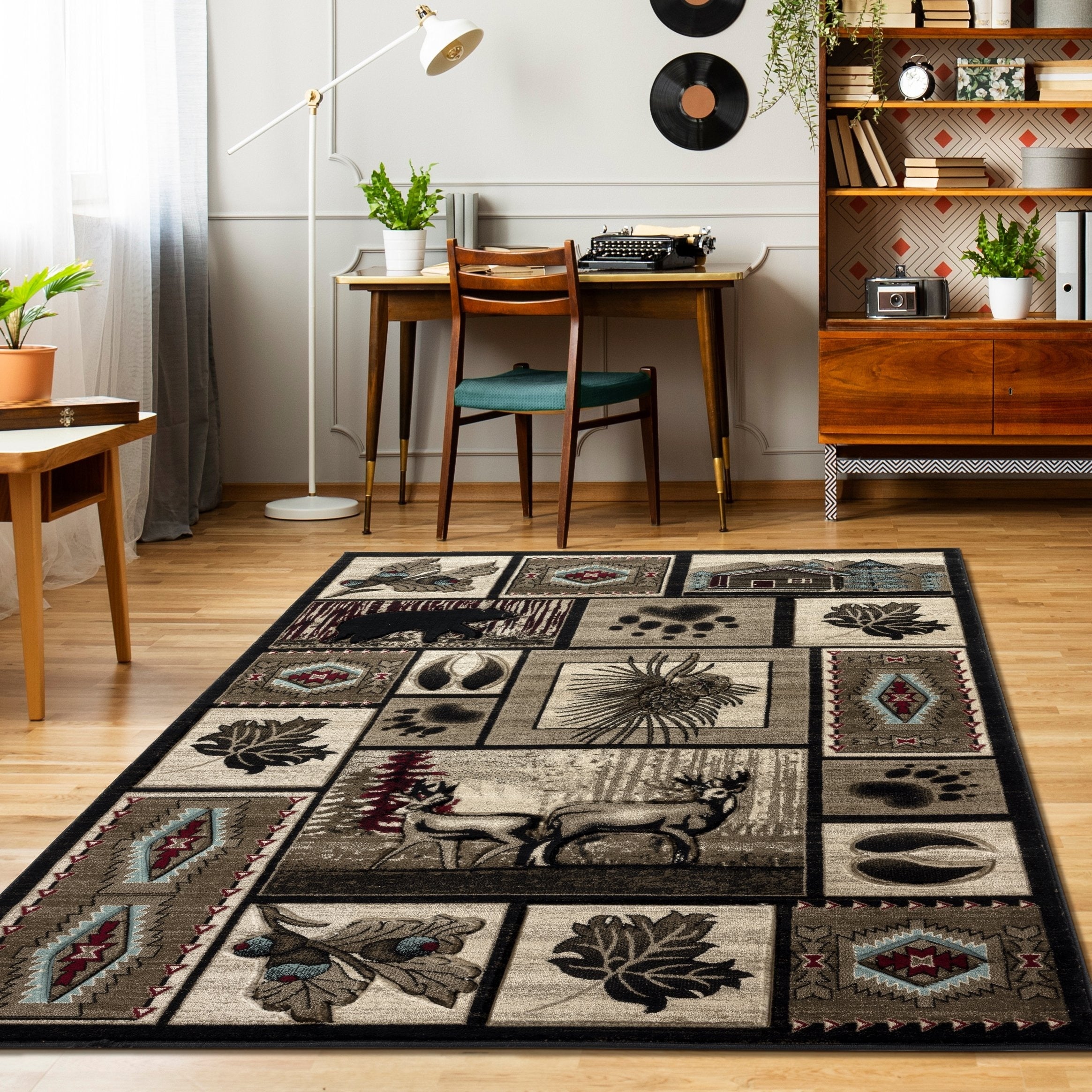 Wildlife Collection Cream Area Rug