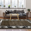 Wildlife Collection Brown Beige Area Rug