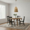 Willa 1 Light Rattan Bell Pendant Coastal Boho Handwoven 16 Wide