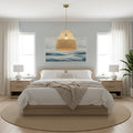 Willa 1 Light Rattan Dome Pendant Coastal Boho Handwoven 20 Wide