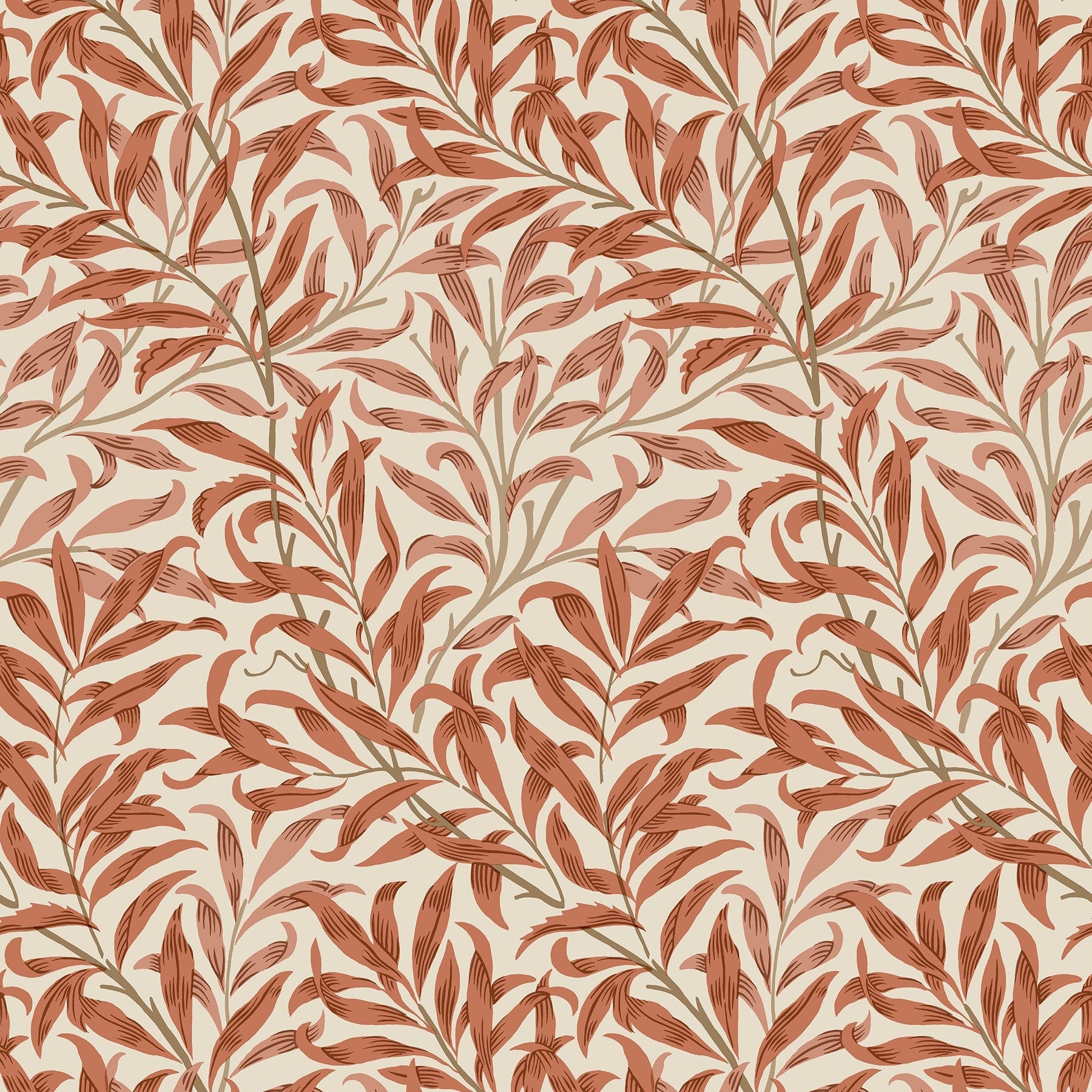 Willow Boughs Carmine Peel And Stick Wallpaper