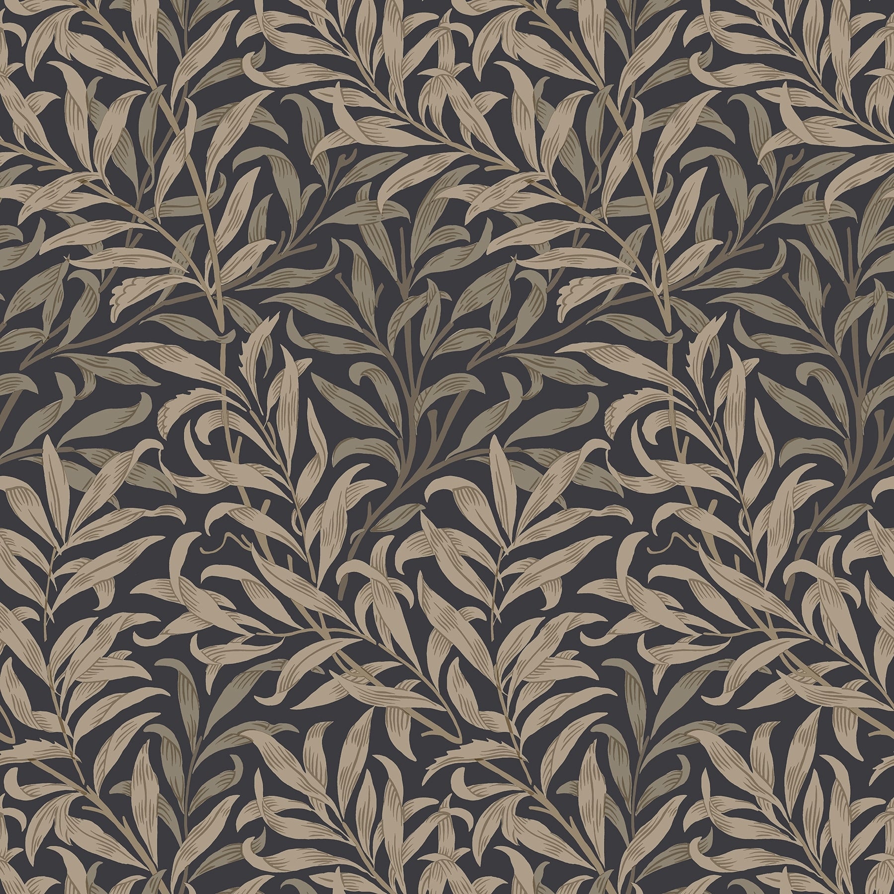Willow Boughs Charcoal Peel And Stick Wallpaper