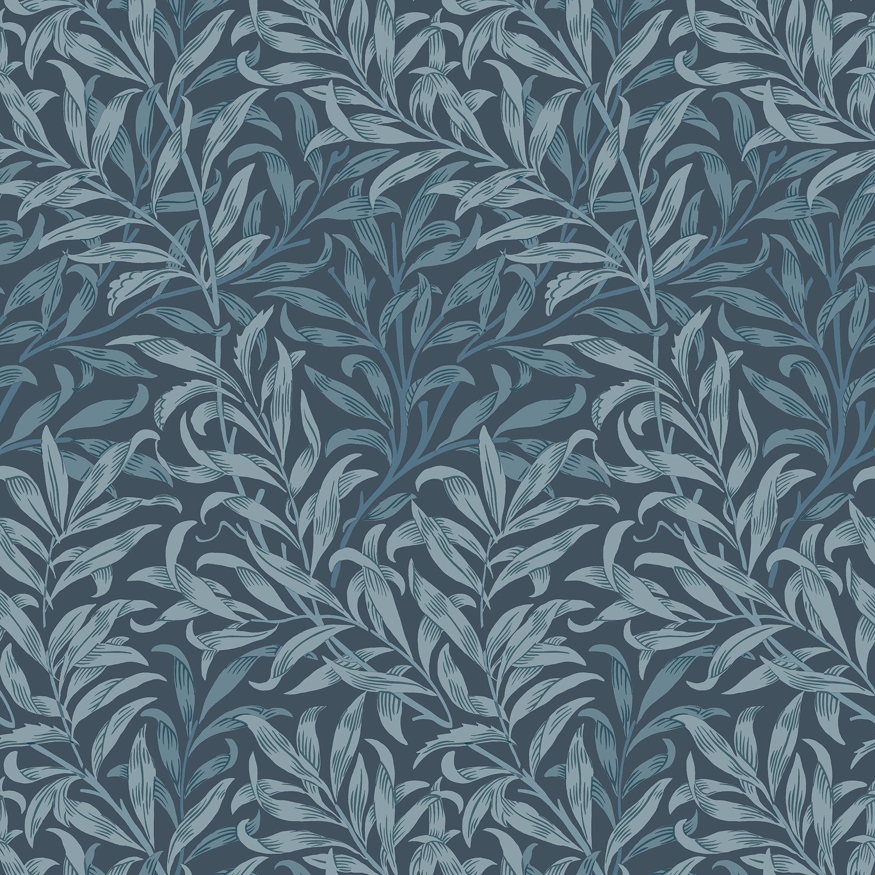 Willow Boughs Ink Blue Peel And Stick Wallpaper