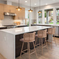 Willow Curve 28.5H Swivel Barstool 4Pc Set