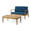 Willowbrook Acacia Wood Loveseat Set By Christopher Knight Home